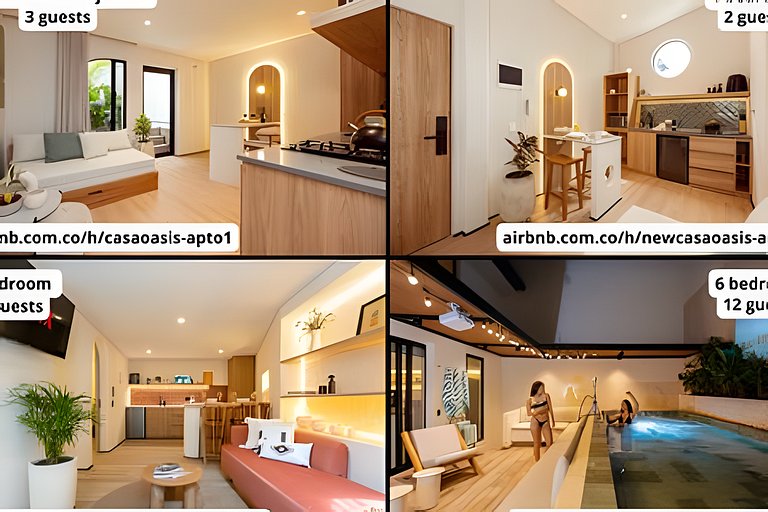 OASIS - Apto 12 - Piso 2 - CS 30 USD OPS · Luxury boho apart
