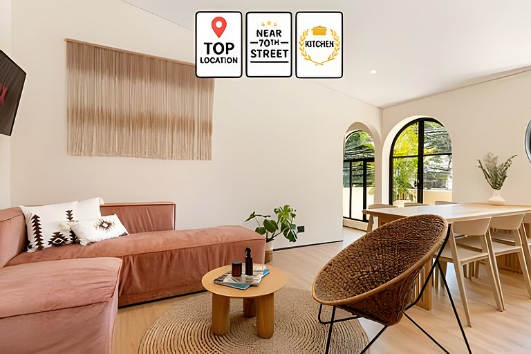 Casa Fiora|Spacious 3BR Laureles Apt w/Balcony Kitchen & WiF