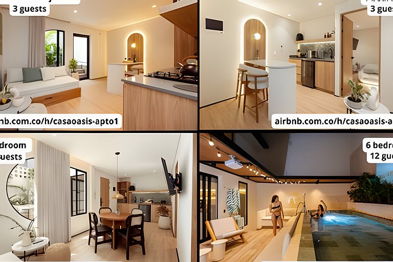Casa Fiora|Spacious 3BR Laureles Apt w/Balcony Kitchen & WiF