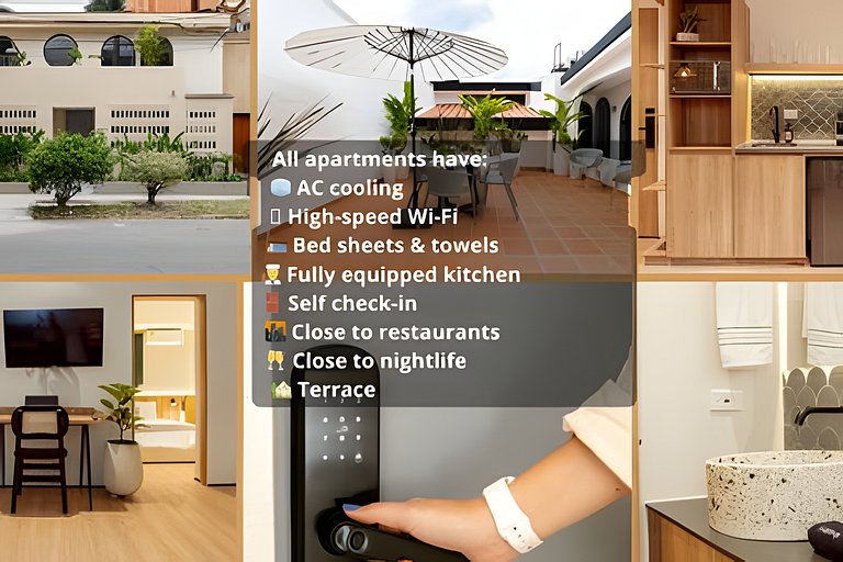 Casa Fiora|Studio Laureles w/Patio, Kitchen & WiFi