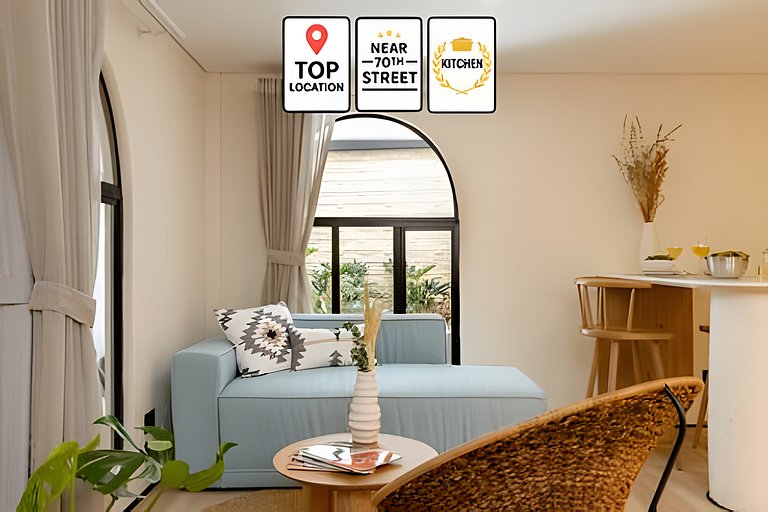 CasaFiora|1BR Laureles Apt w/ Desk, Kitchen & WiFi