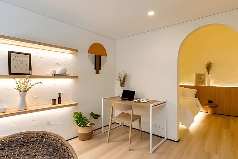 CasaFiora|1BR Laureles Apt w/ Desk, Kitchen & WiFi