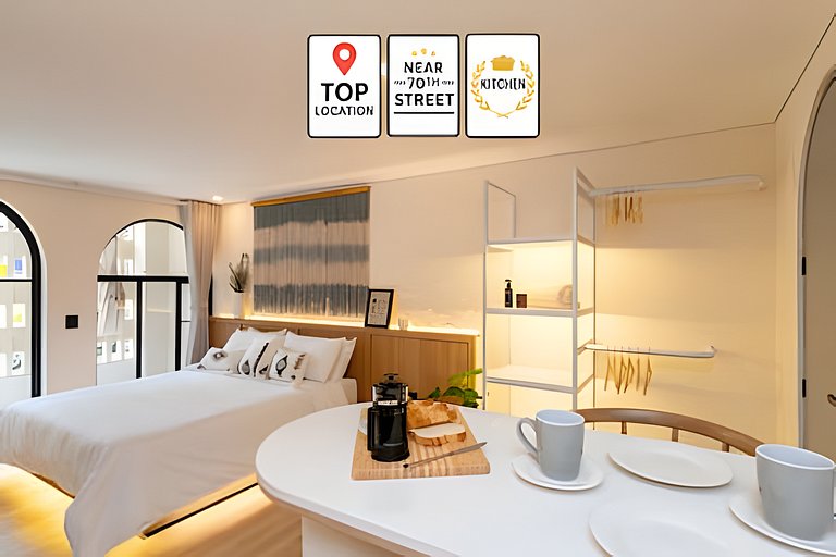 Casa Fiora|Studio Laureles w/Patio, Kitchen & WiFi