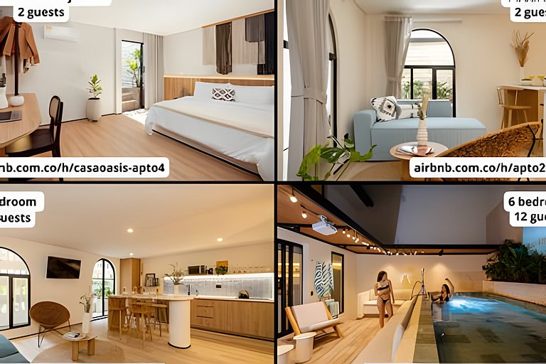 OASIS - Apto 6 - Piso 2 - CS 30 USD OPS · Luxury boho apartm