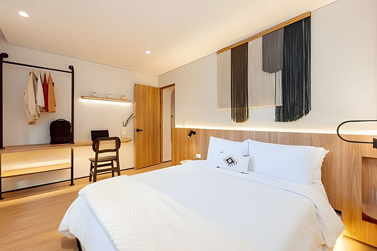 Private Jacuzzi Stylish Apto AC- Kitchen- Wi-Fi