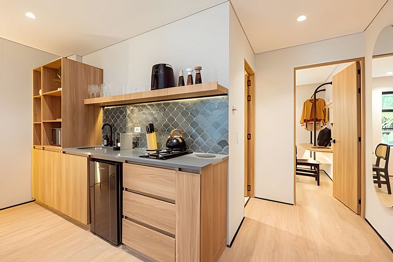 Private Jacuzzi Stylish Apto AC- Kitchen- Wi-Fi