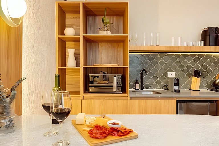 Private Jacuzzi Stylish Apto AC- Kitchen- Wi-Fi