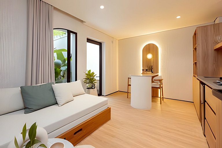 Private Jacuzzi Stylish Apto AC- Kitchen- Wi-Fi