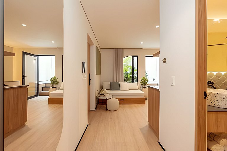 Private Jacuzzi Stylish Apto AC- Kitchen- Wi-Fi