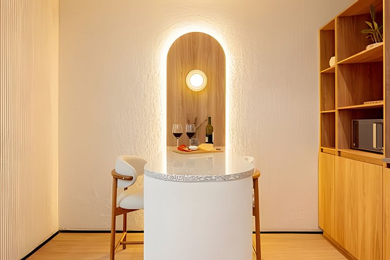 Private Jacuzzi Stylish Apto AC- Kitchen- Wi-Fi