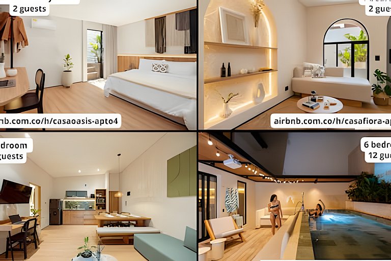 New 2 Luxury boho apartment - Kitchen- Fast Wi-Fi