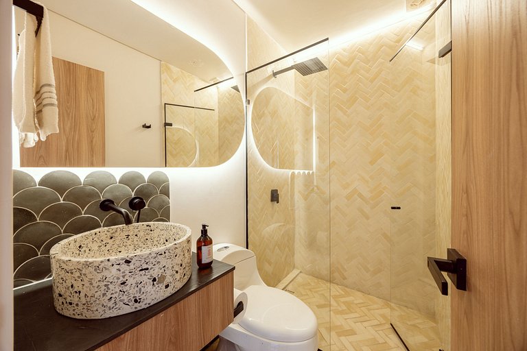 New 2 Luxury boho apartment - Kitchen- Fast Wi-Fi