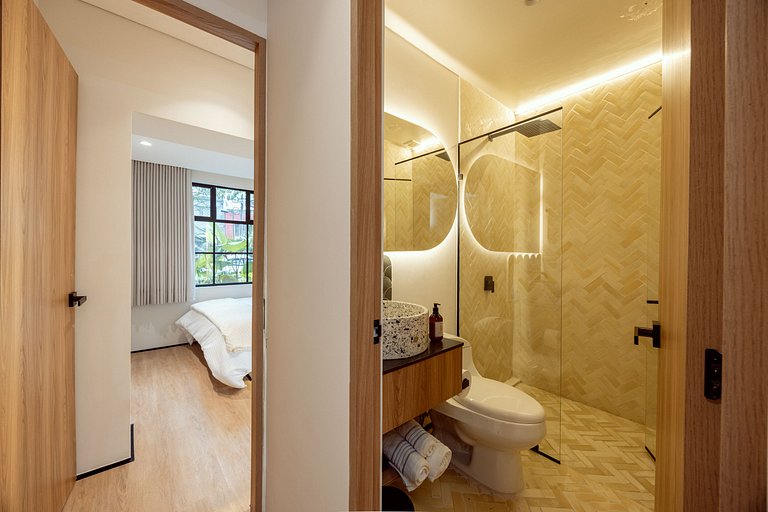 New 2 Luxury boho apartment - Kitchen- Fast Wi-Fi